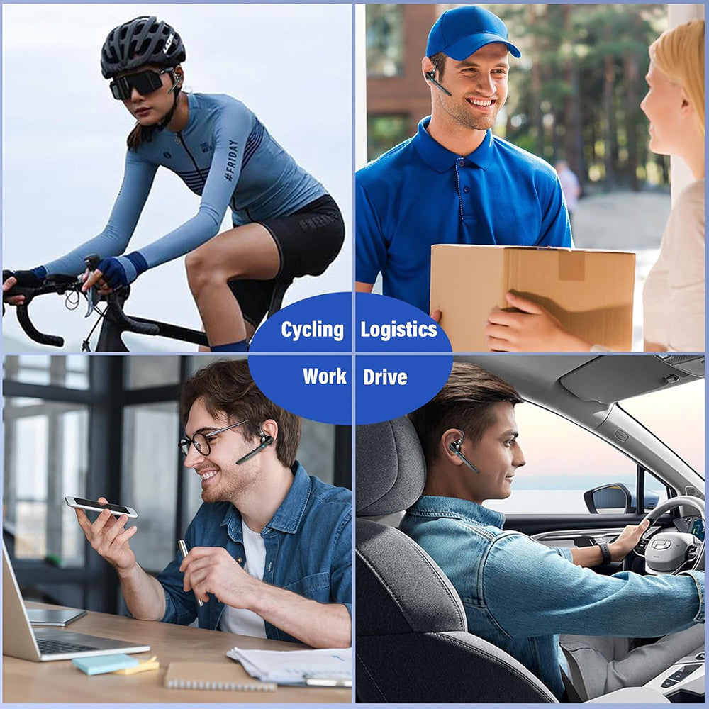 Handsfree Bluetooth Techsuit G9 TalkZen, A2DP, Zwart