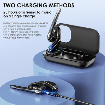 Bluetooth Callcenter Headset Techsuit Hearyo A6L, Zwart