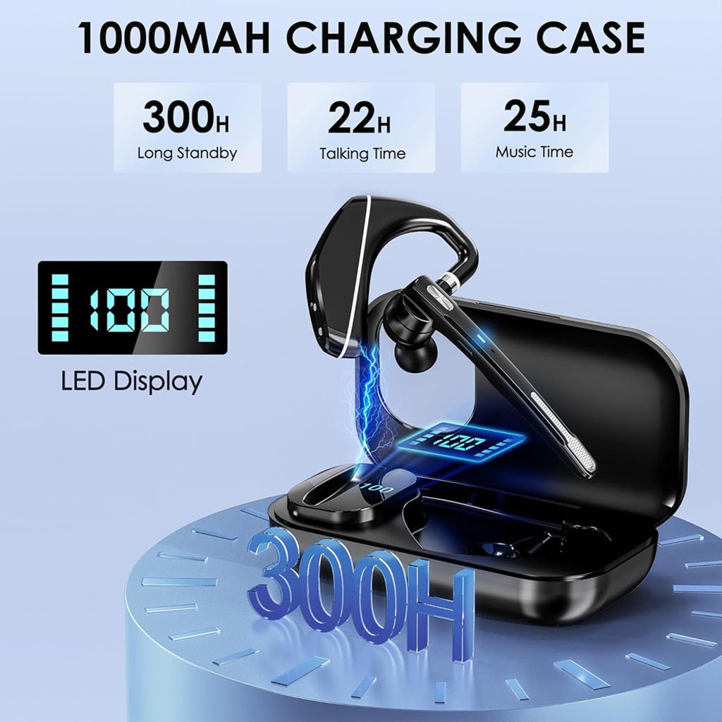 Bluetooth Callcenter Headset Techsuit Hearyo A6L, Zwart
