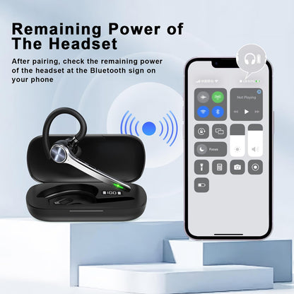 Handsfree Bluetooth Techsuit NeXound G7, MultiPoint, A2DP, Zwart