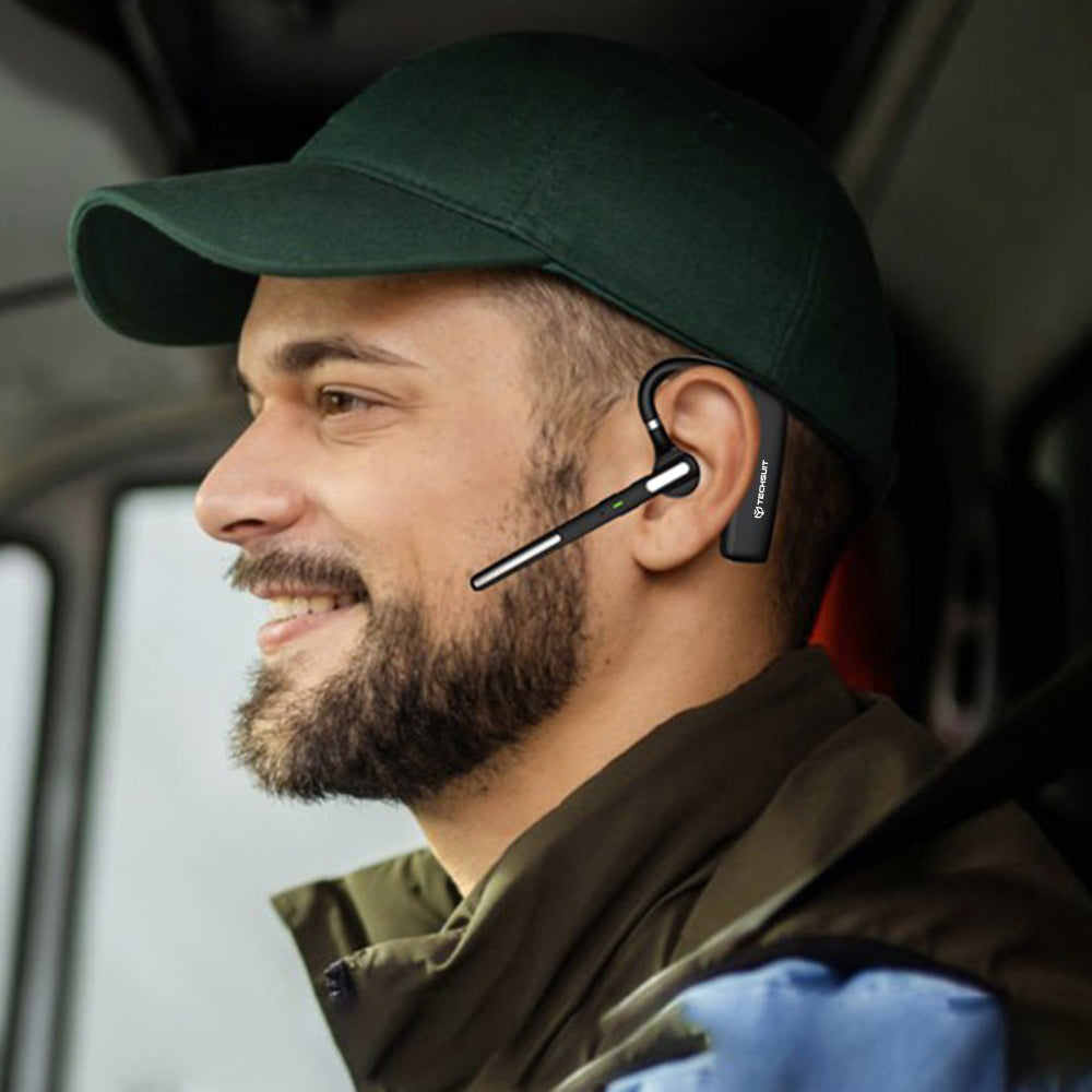 Handsfree Bluetooth Techsuit PowerTalks G6, MultiPoint, A2DP, Zwart