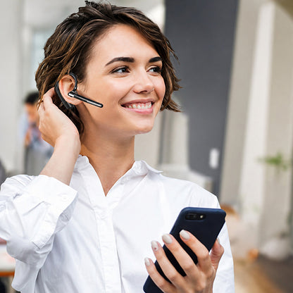 Handsfree Bluetooth Techsuit PowerTalks G6, MultiPoint, A2DP, Zwart
