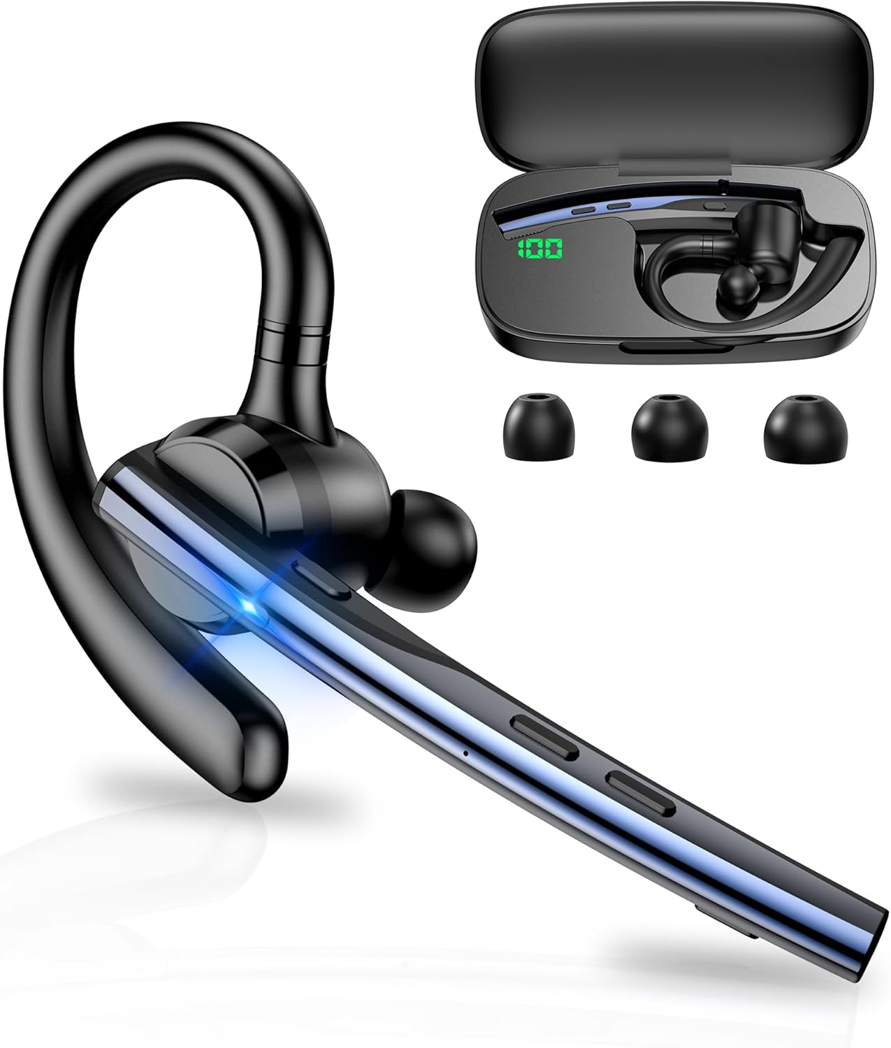 Handsfree Bluetooth Techsuit Vocelis Pro CB4, A2DP, Blauw