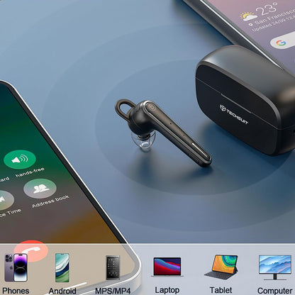 Handsfree Bluetooth Techsuit Voicera CB3, A2DP, Zwart