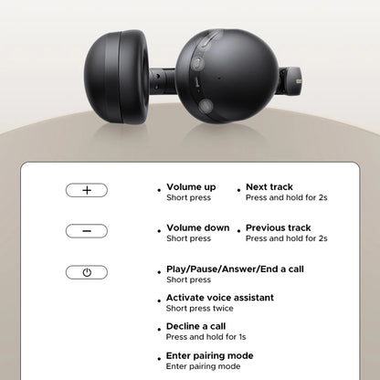 Handsfree Bluetooth UGREEN HiTune Max 2 HP205, MultiPoint, A2DP, ANC, Zwart