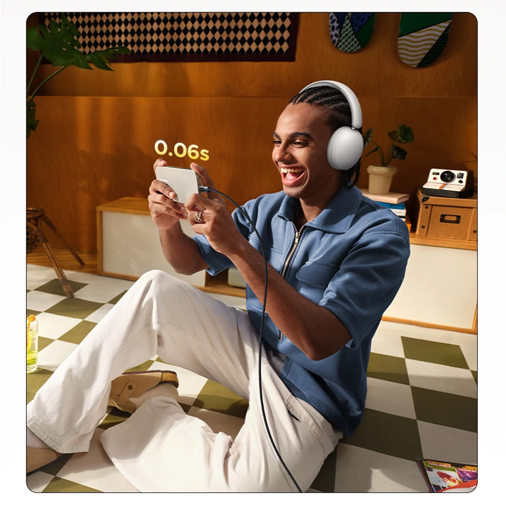 Handsfree Bluetooth UGREEN HiTune Max 2 HP205, MultiPoint, A2DP, ANC, Zwart