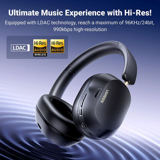 Handsfree Bluetooth UGREEN HiTune Max5C HP203, A2DP, ANC, Blauw