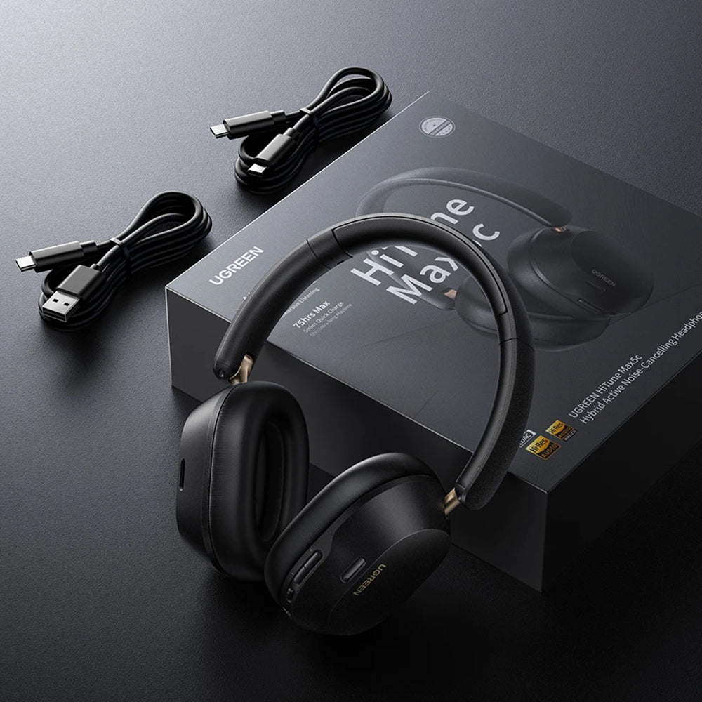 Handsfree Bluetooth UGREEN HiTune Max5C HP203, A2DP, ANC, Blauw