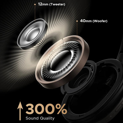 Handsfree Bluetooth UGREEN Studio Pro HP206, A2DP, ANC, Zwart