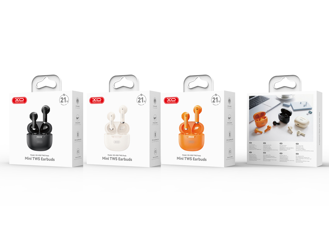 Handsfree Bluetooth XO Design G50, TWS, Oranje