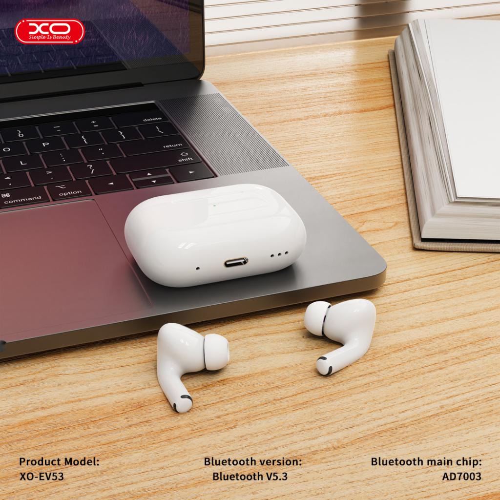 Handsfree Bluetooth XO Design EV53, TWS, ANC, Wit