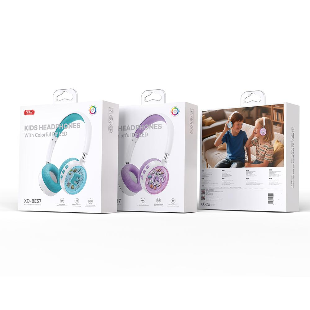 Handsfree Bluetooth XO Design BE57 Cartoon Kids, A2DP, Blauw