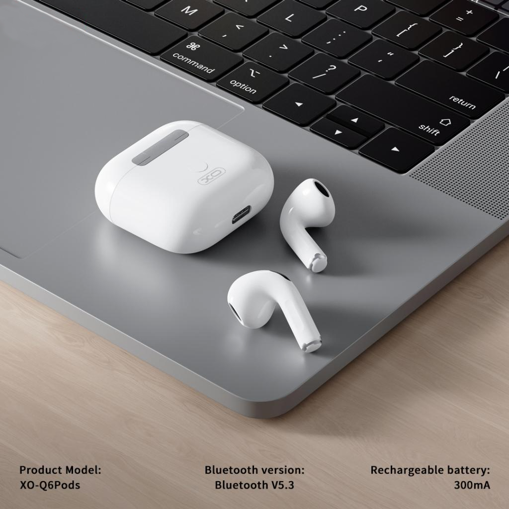 Handsfree Bluetooth XO Design Q6 Pods, TWS, Wit