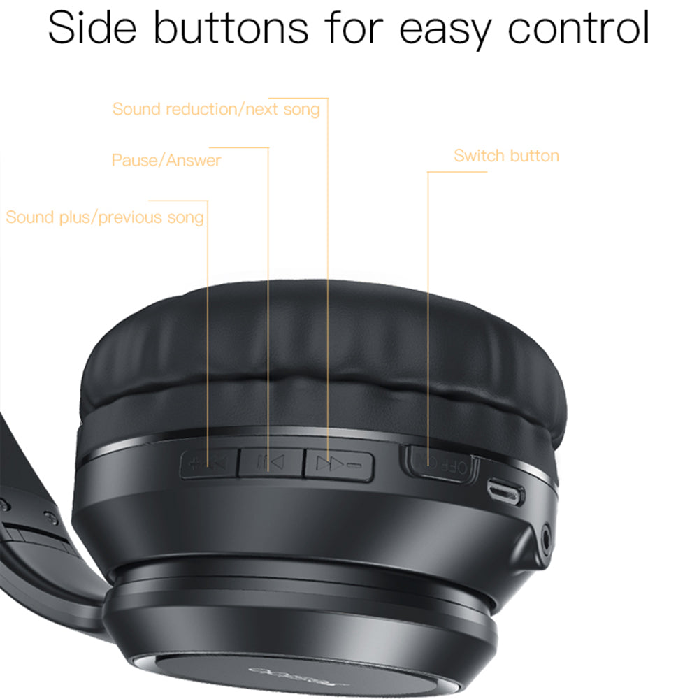Handsfree Bluetooth Yesido EP03, A2DP, Zwart