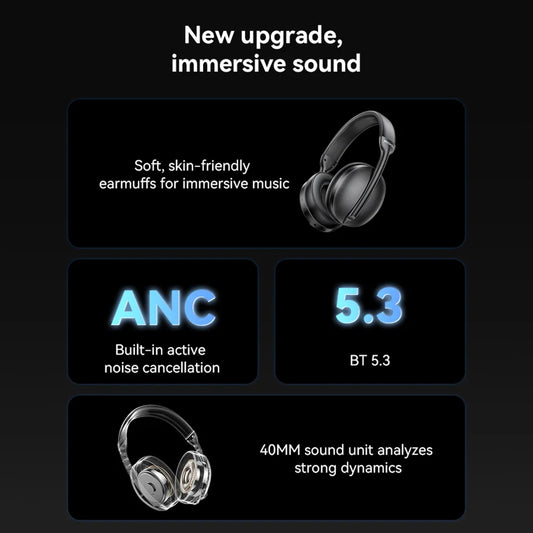 Handsfree Bluetooth Yesido EP08, A2DP, ANC, Zwart