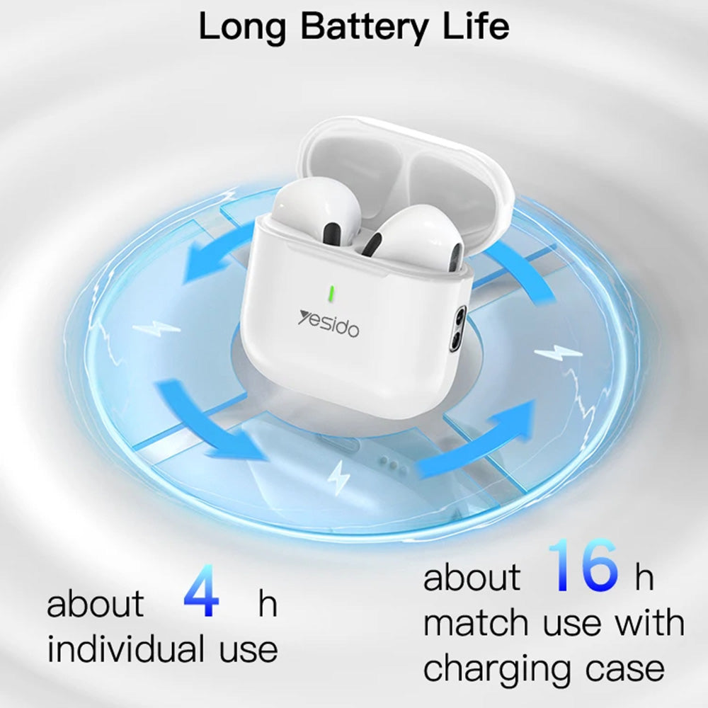 Handsfree Bluetooth Yesido TWS17, TWS, Wit