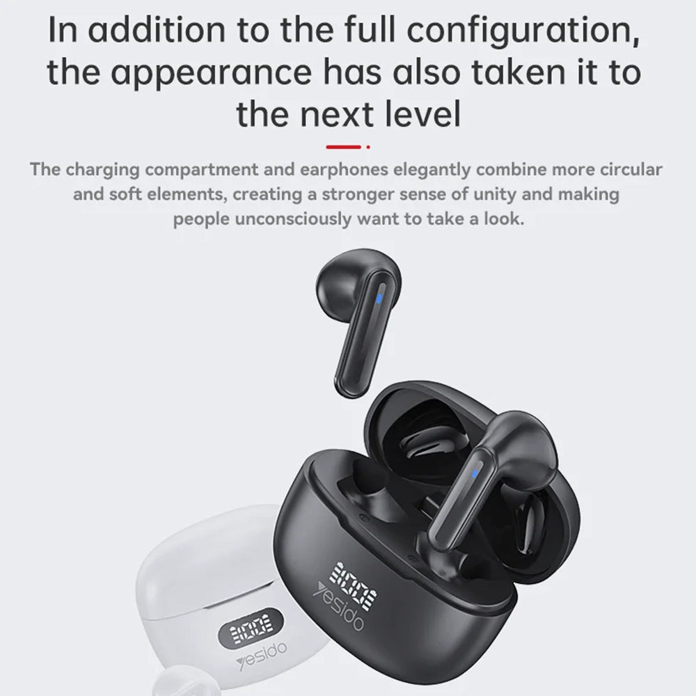 Handsfree Bluetooth Yesido TWS19, TWS, Zwart