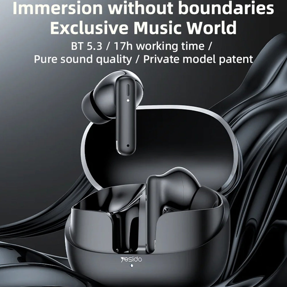 Handsfree Bluetooth Yesido TWS26, TWS, Zwart