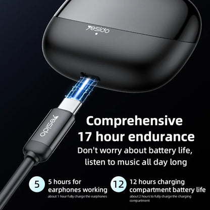 Handsfree Bluetooth Yesido TWS26, TWS, Zwart