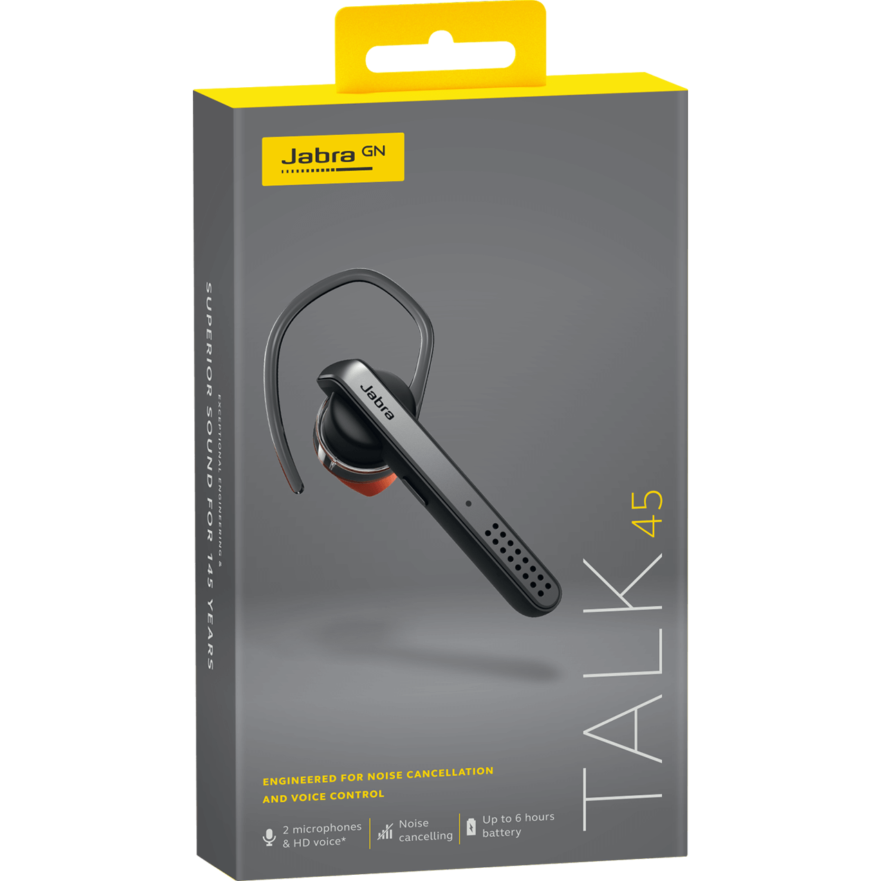 Handsfree Bluetooth Jabra Talk 45, A2DP, Zilver