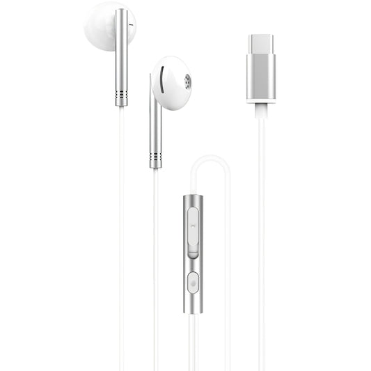 Handsfree USB-C XO Design EP29, Zilver