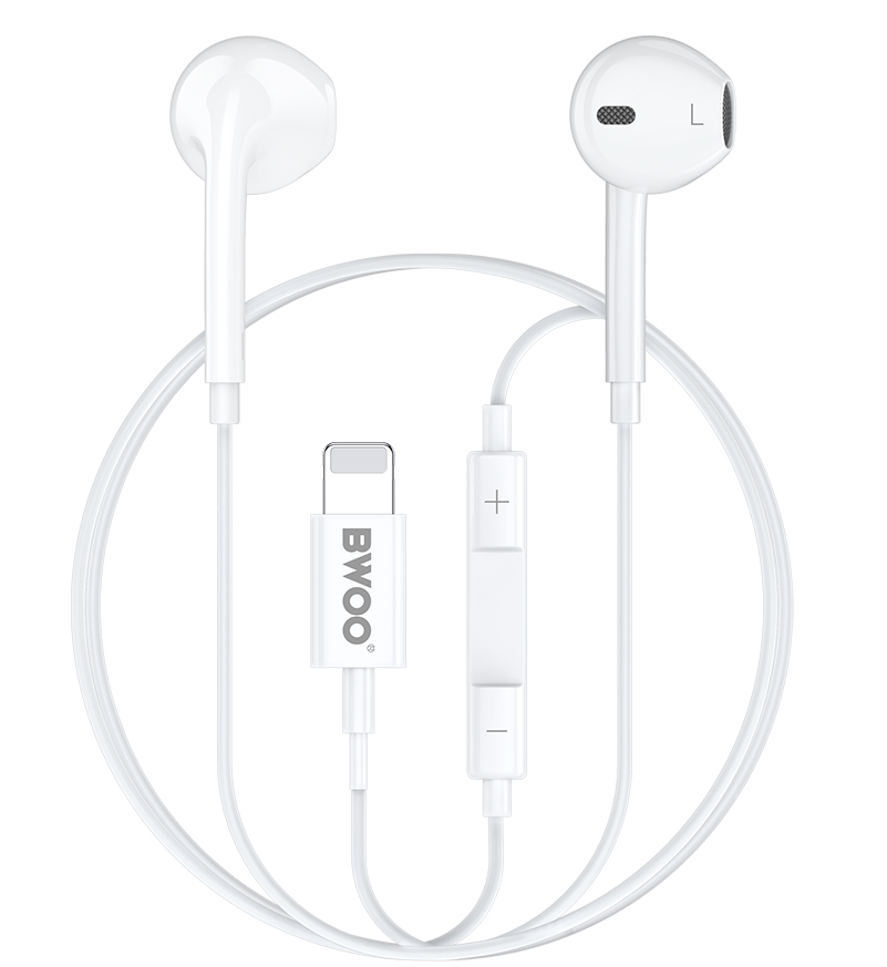 Handsfree Lightning BWOO BO-HF179, Wit