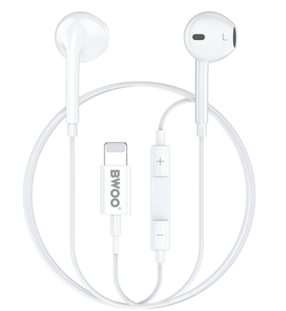 Handsfree Lightning BWOO BO-HF179, Wit