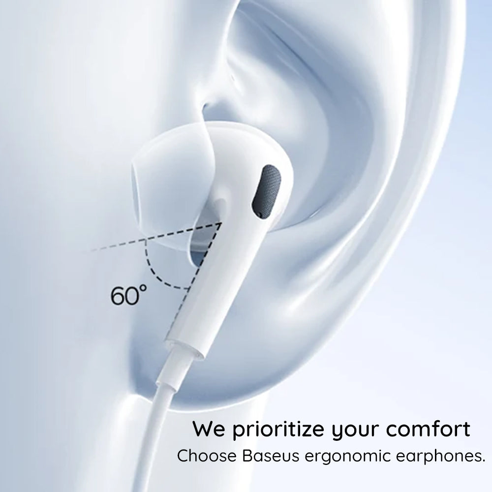 Handsfree USB-C Baseus Encok CZ19, Wit A00182201213-00