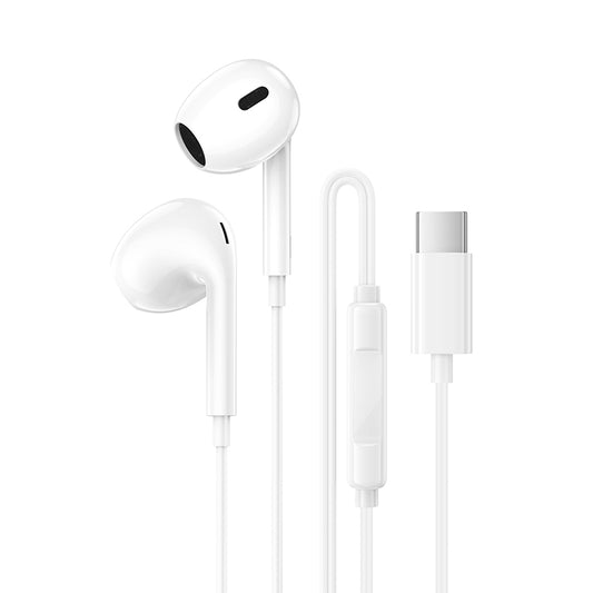 Handsfree USB-C Borofone BM100 Max Fuente, Wit