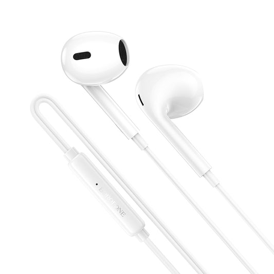 Handsfree USB-C Borofone BM100 Max Fuente, Wit