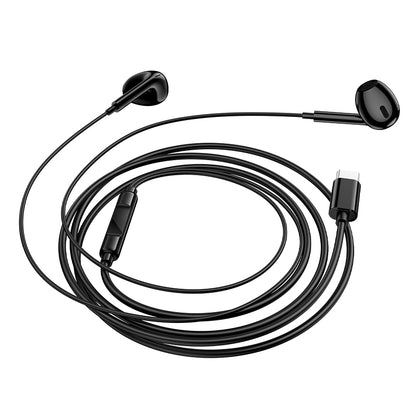 Handsfree USB-C Borofone BM100 Max Fuente, Zwart