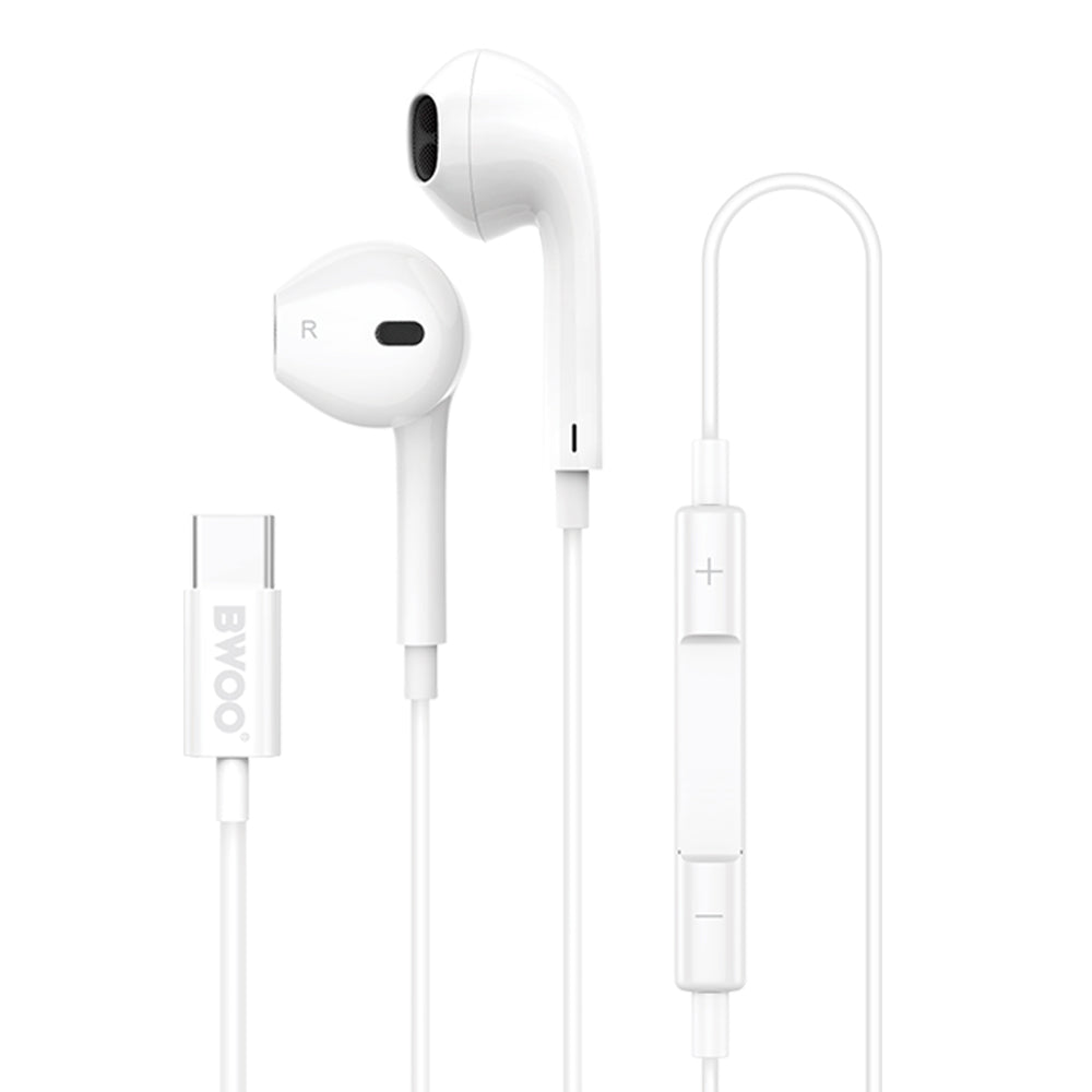 Handsfree USB-C BWOO HF175, Wit