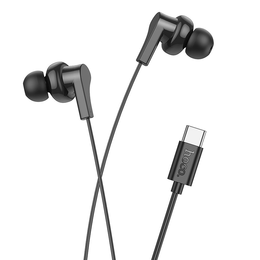 Handsfree USB-C HOCO M114, Zwart 