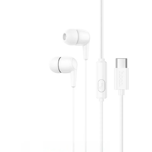 Handsfree USB-C HOCO M97, Wit