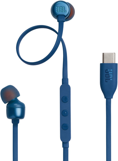 Handsfree USB-C JBL Tune 310C, Blauw JBLT310CBLU
