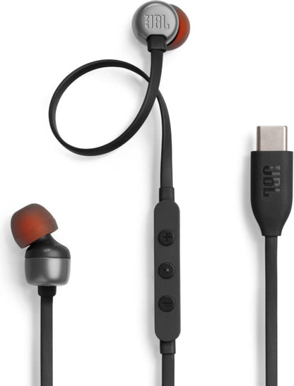 Handsfree USB-C JBL Tune 310C, Zwart JBLT310CBLK