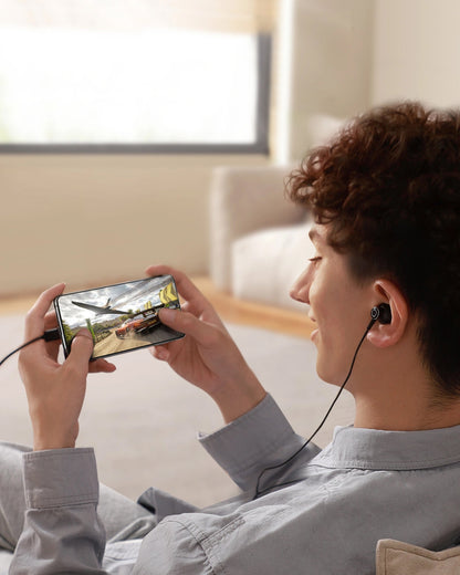 Handsfree USB-C Joyroom JR-EC07, Zwart