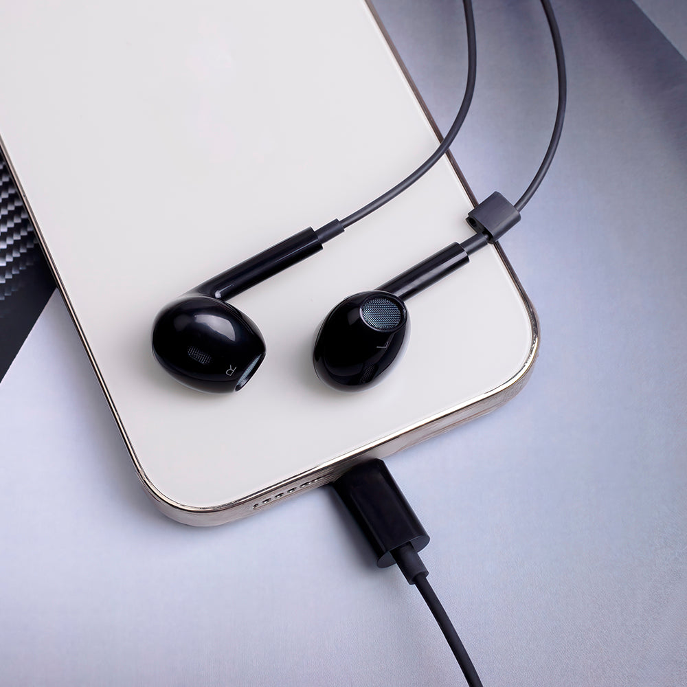 Handsfree USB-C MaXlife MXEP-04, Zwart