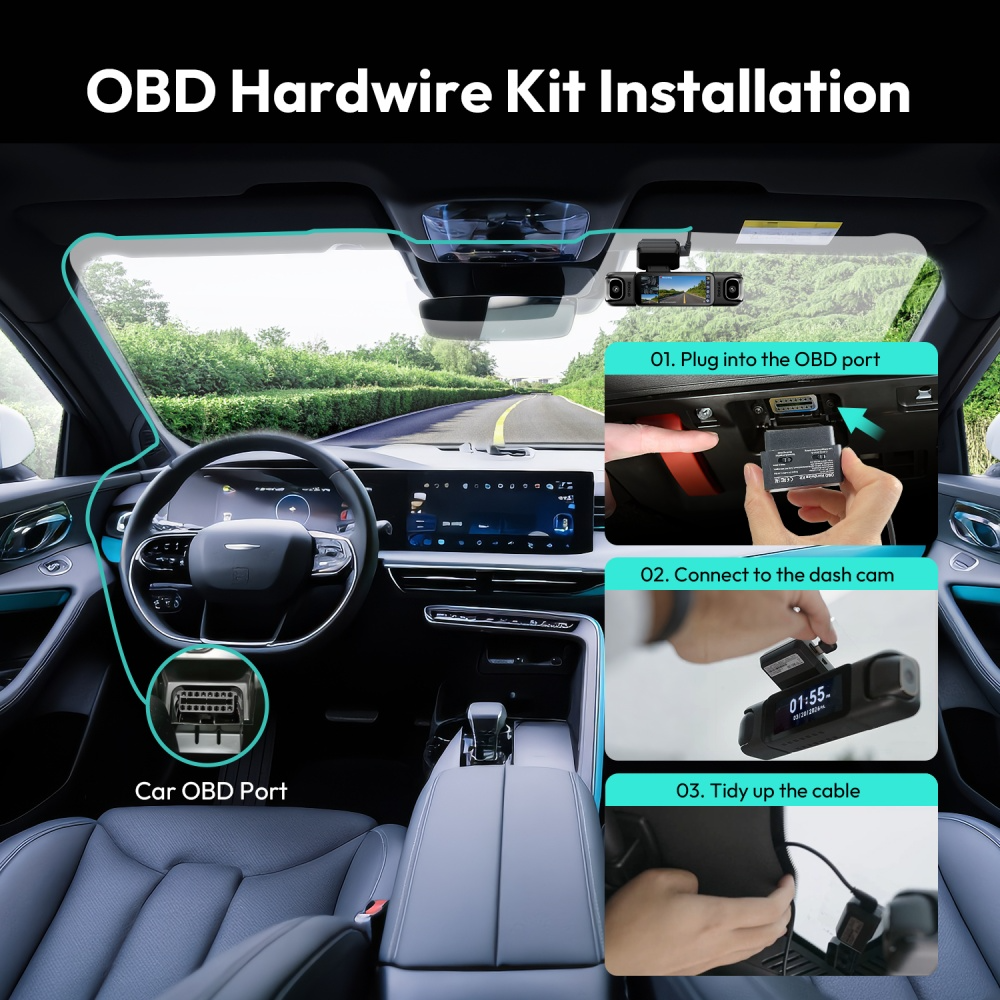 Botslab OBD-hardwirekit voor camera HK40 Plus / HK30 Pro / G500H Pro / G980H Pro / G300H Pro / V9H / G980H 4CH