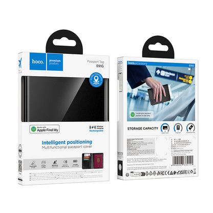 HOCO SmartTag Passport E91G voor iOS Series, Zwart