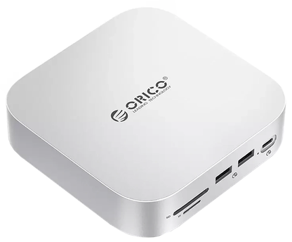 Multifunctionele Hub Orico MiniLink M48PR voor Apple Mac Mini M4, 9in1, Zilver