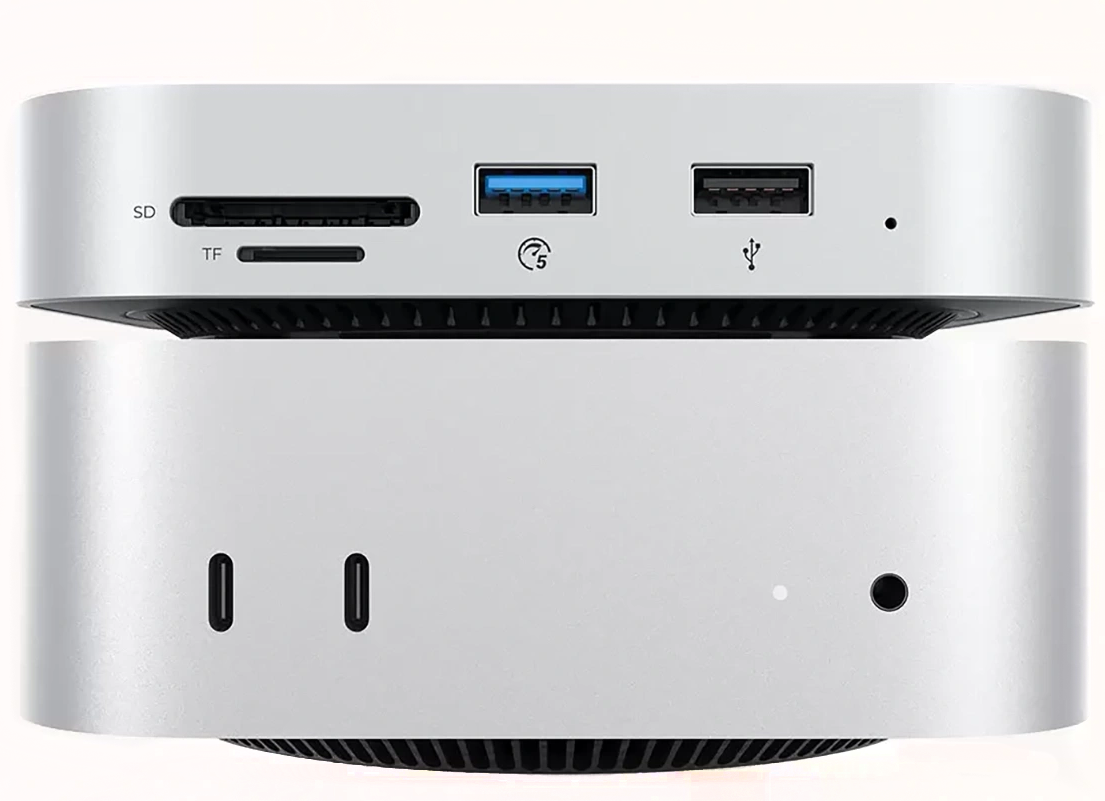 Multifunctionele Hub Orico MiniLink M48PR voor Apple Mac Mini M4, 9in1, Zilver