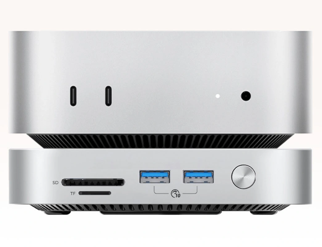 Orico MiniLink M49P multifunctionele hub voor Apple Mac Mini M4, 9-in-1, Zilver
