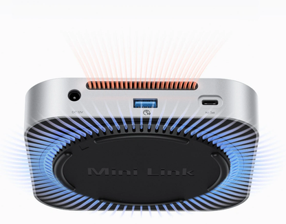 Orico MiniLink M49P multifunctionele hub voor Apple Mac Mini M4, 9-in-1, Zilver
