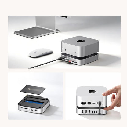Multifunctionele Hub UGREEN CM841A (95094) voor Apple Mac Mini M4 / Pro, 10in1, Grijs
