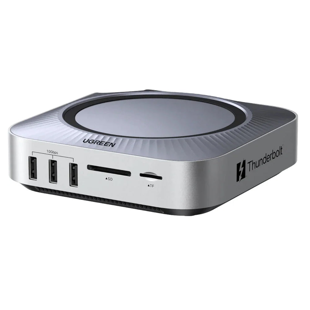 UGREEN Revodok Maxidok multifunctionele hub (85883EU) voor Apple Mac Mini M4 / Mini M4 Pro, 10-in-1, zilver