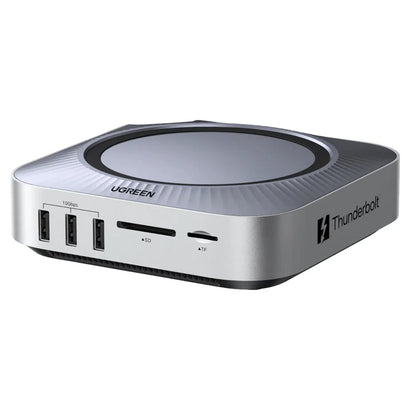 UGREEN Revodok Maxidok multifunctionele hub (85883EU) voor Apple Mac Mini M4 / Mini M4 Pro, 10-in-1, zilver