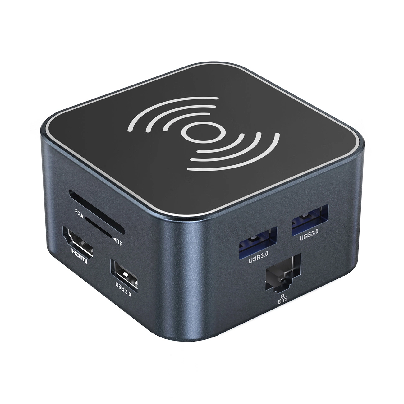 Multifunctionele Hub WZK WHBC09Y8S, 12in1, Gri