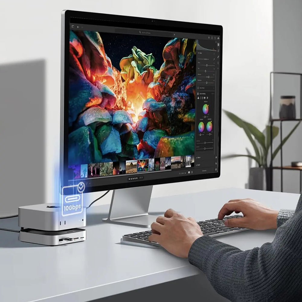 Multifunctionele Hub GREEN CM841 (65487) voor Apple Mac Mini M4, Zwart