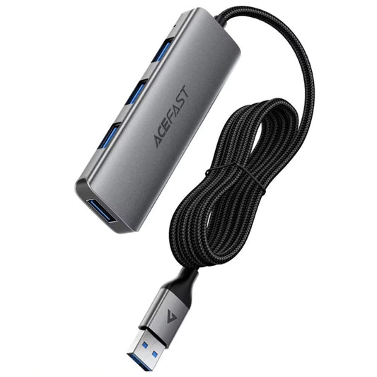 USB-hub Acefast J17, 4in1, Gri